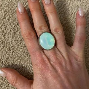 Opal esque Statement Ring